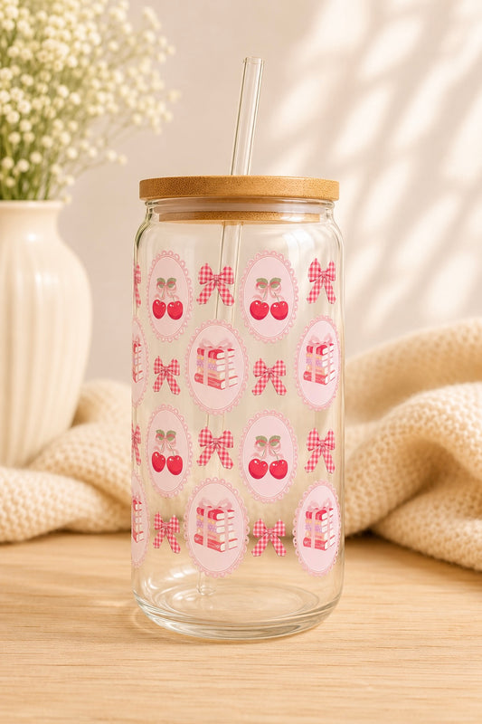 Sweet chapter sips glass can
