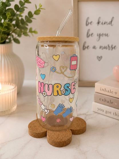 Scrubs and smiles glass can