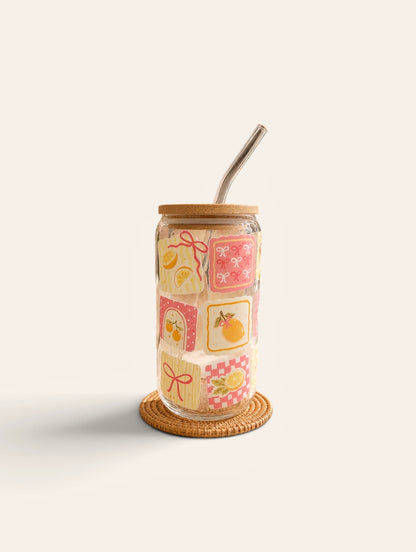 Blush citrus dream glass can