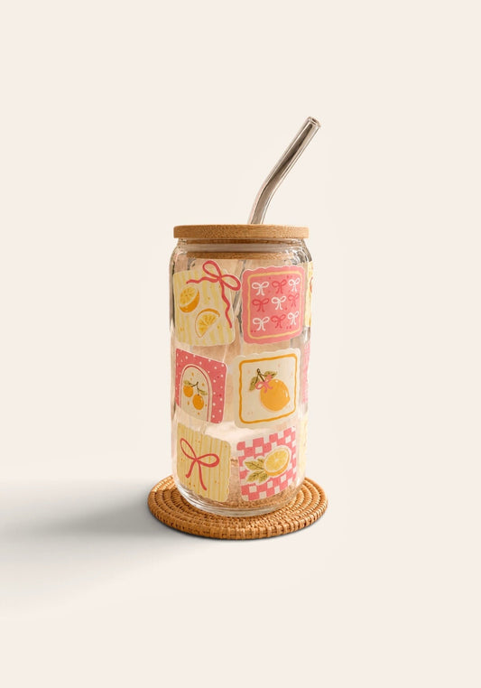 Blush citrus dream glass can
