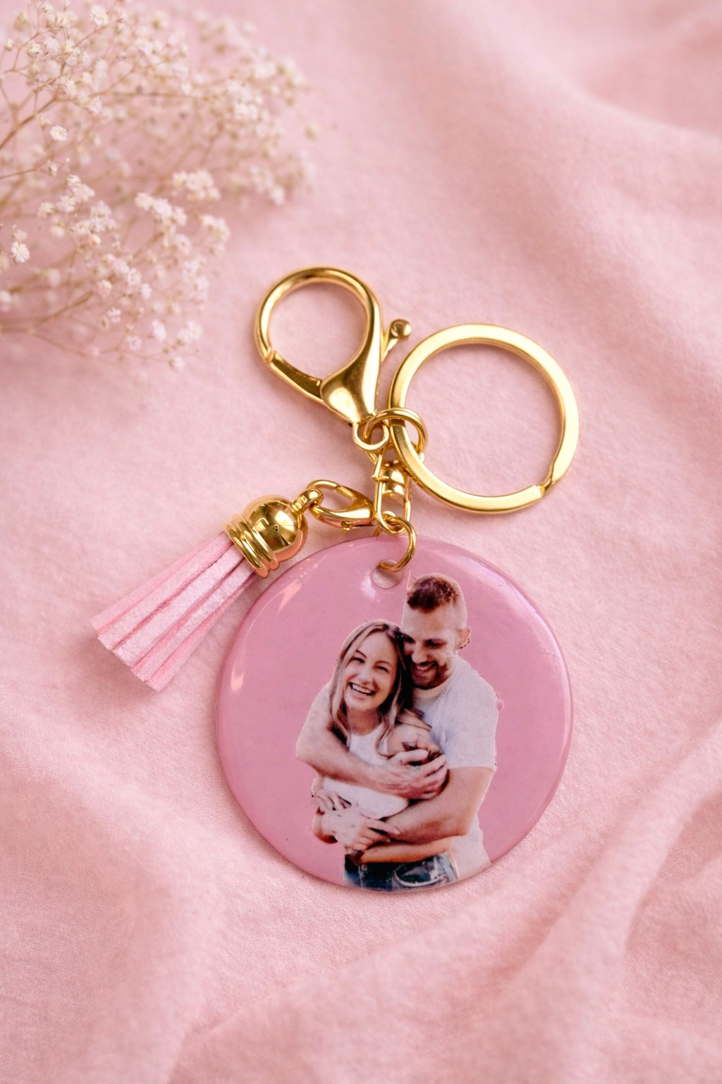 Custom photo acrylic keychain
