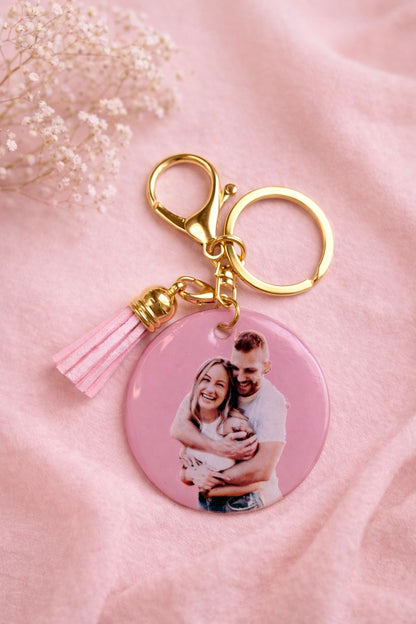 Custom photo acrylic keychain