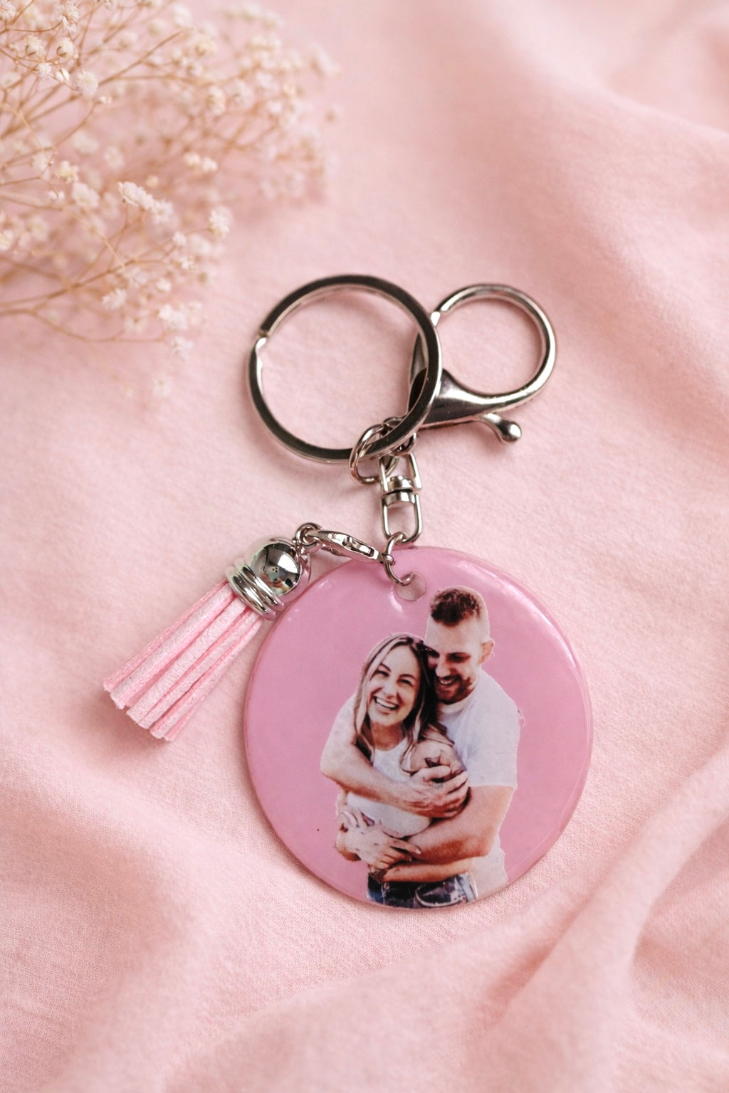 Custom photo acrylic keychain