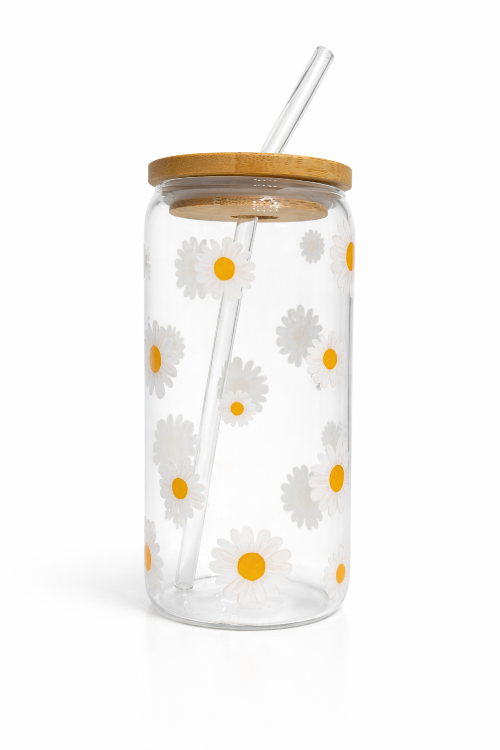 Fresh daisy dream 16oz glass cup
