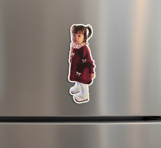 Custom sticker fridge magnet