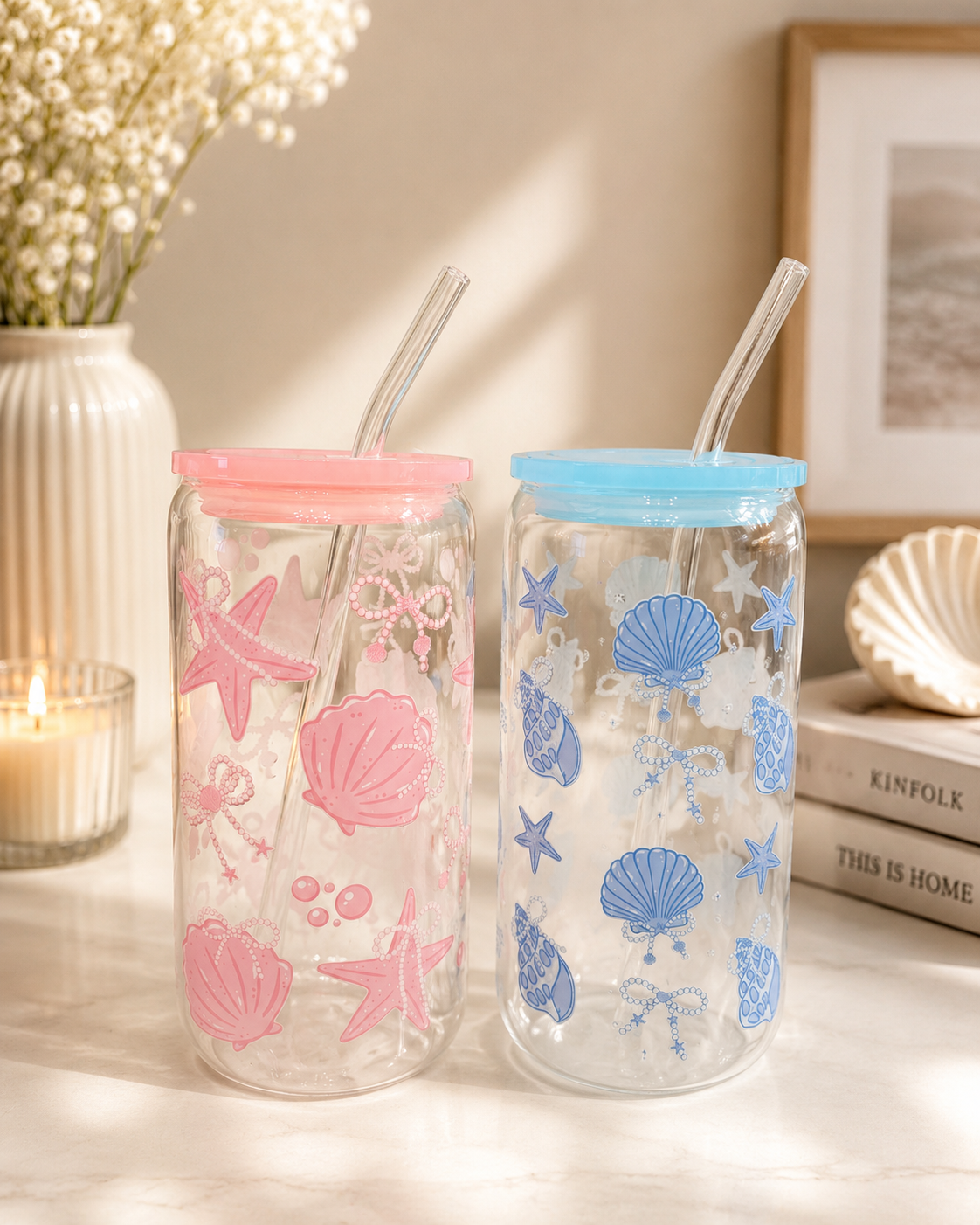 Plastic lids for glass can