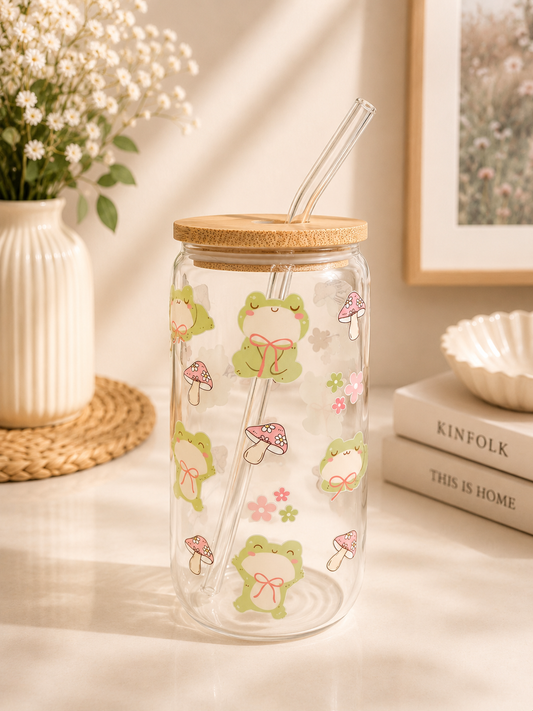 Little froggy glass can