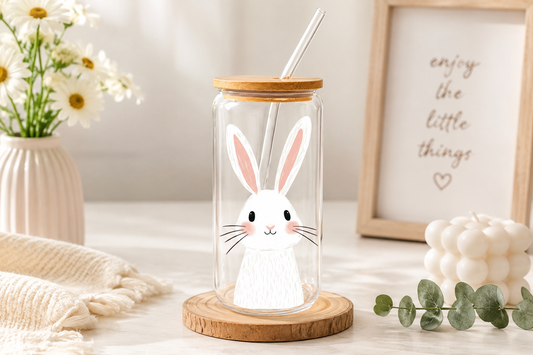 Little bunny glass can