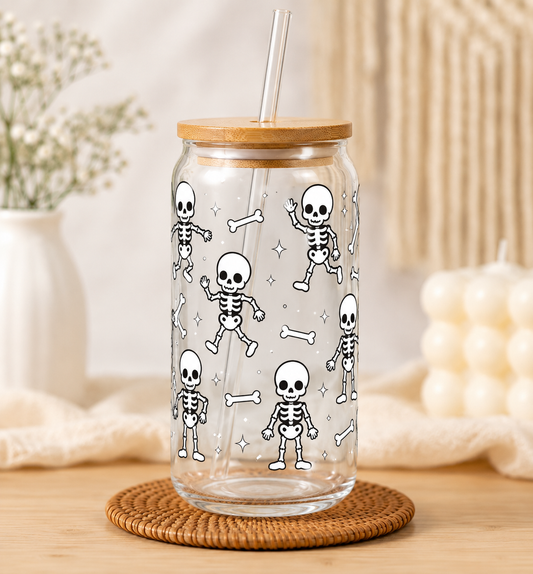 Bone to be cute glass can