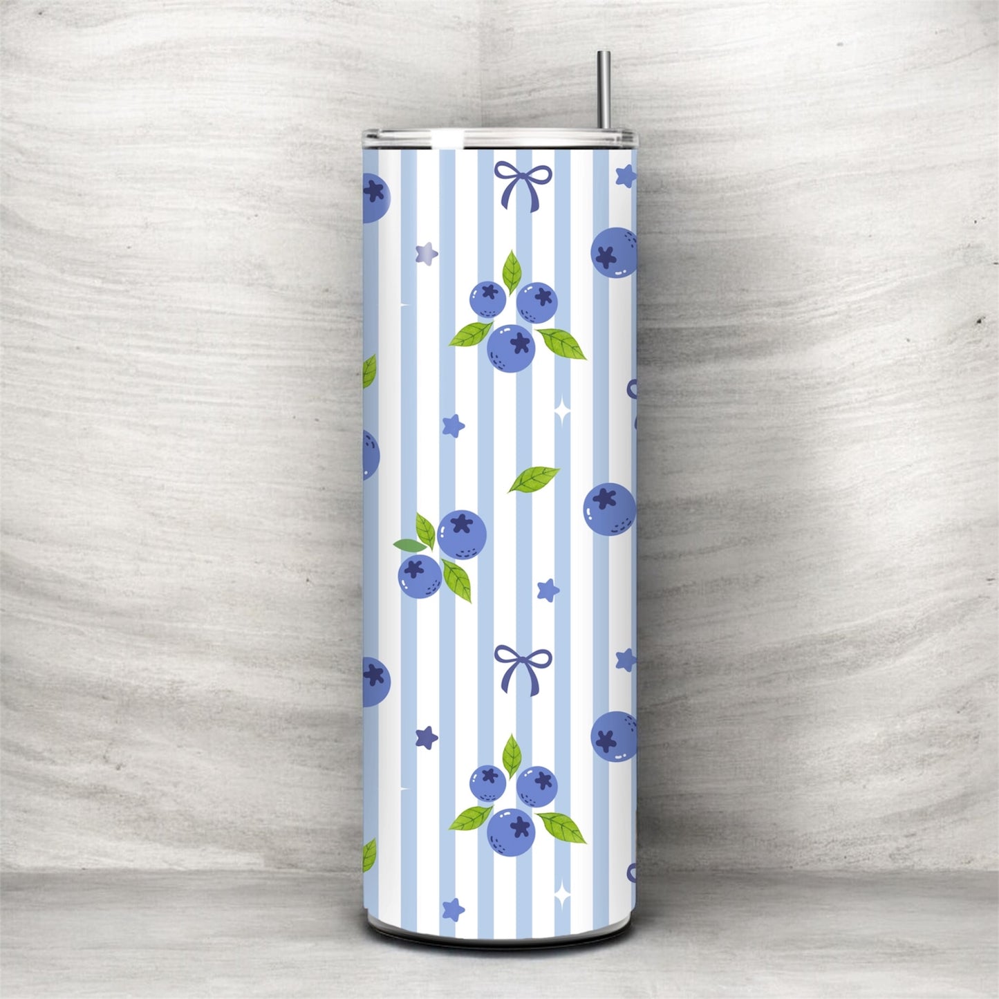 Blueberry cottage tumbler