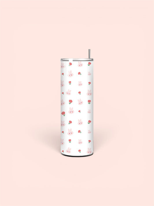 Blush bunny blooms tumbler