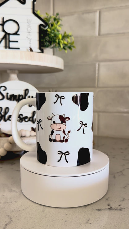 Moo and bows mug