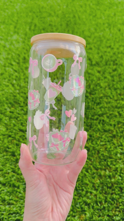Dreamy matcha glass cup