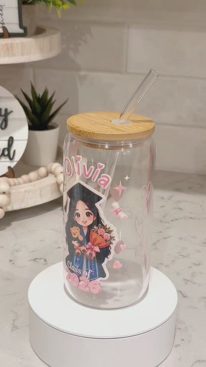 Personalized design glass cup