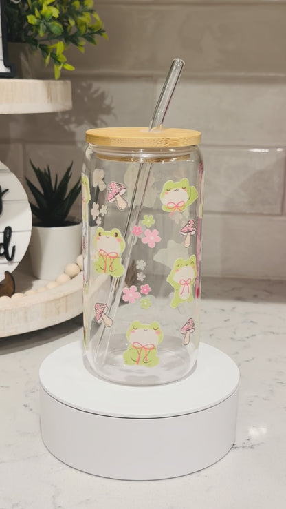 Little froggy glass can